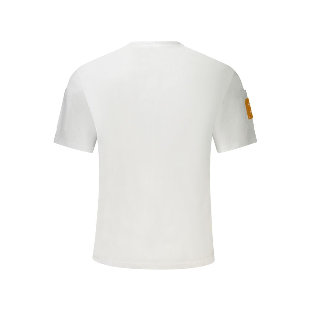 Camiseta blanca de algodón para hombre