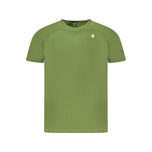 Camiseta verde de algodón para hombre