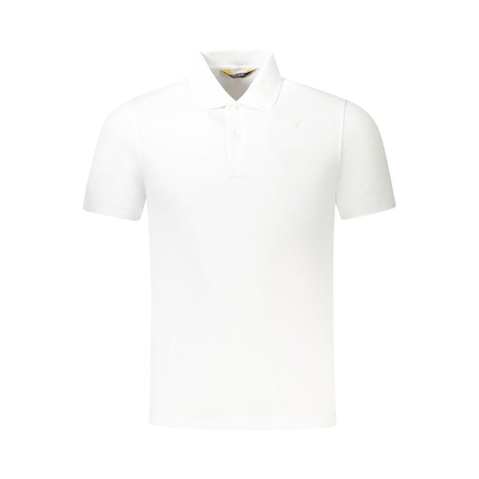 Polo blanco de algodón para hombre