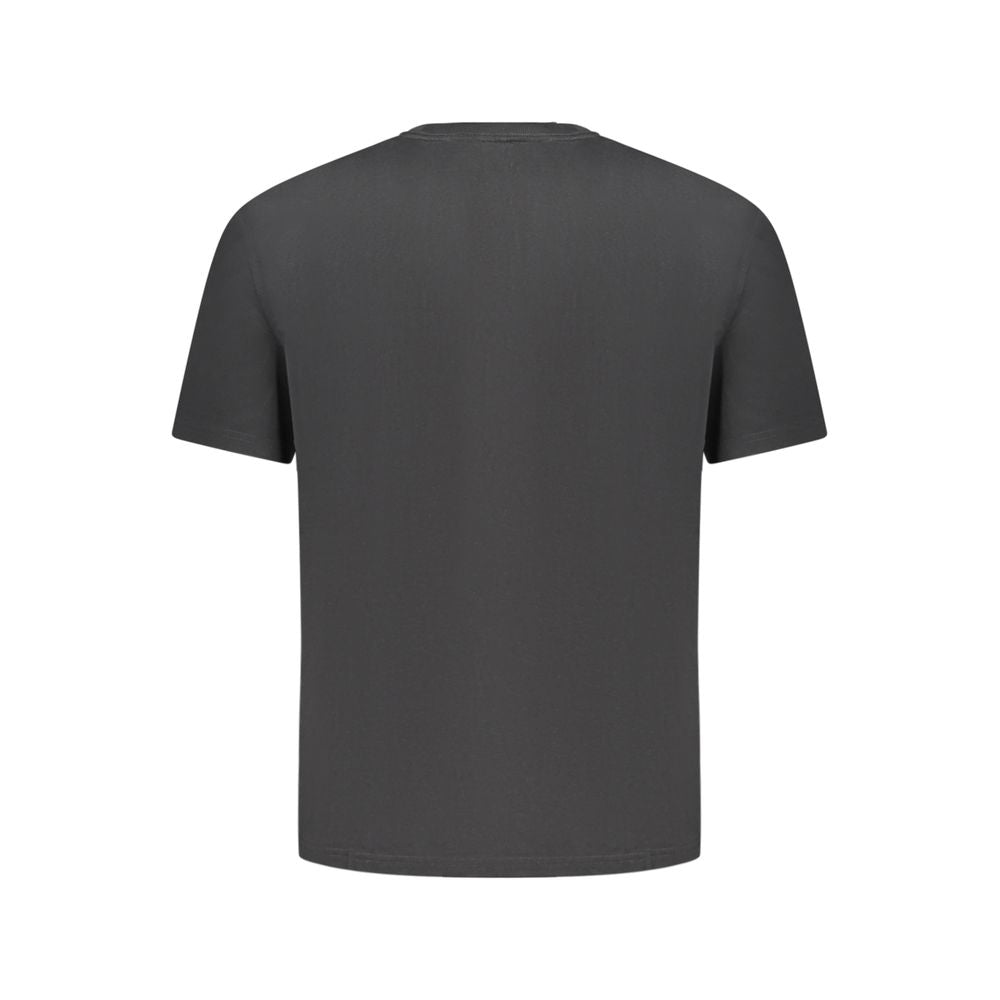 Camiseta negra de algodón para hombre