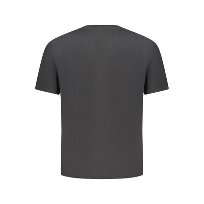 Camiseta negra de algodón para hombre