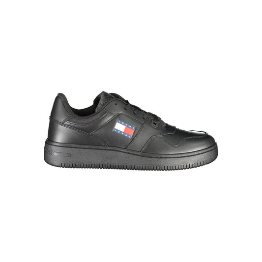 Zapatilla de poliéster negra