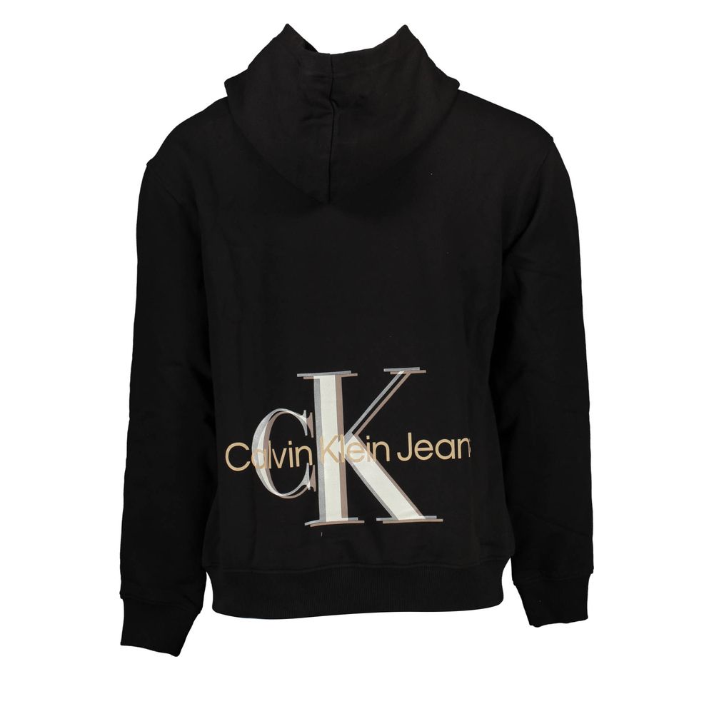 Sudadera negra de algodón para hombre