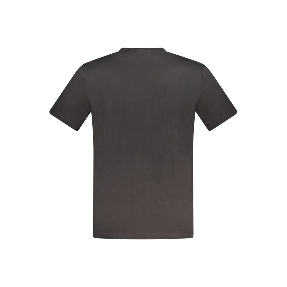 Camiseta negra de algodón para hombre