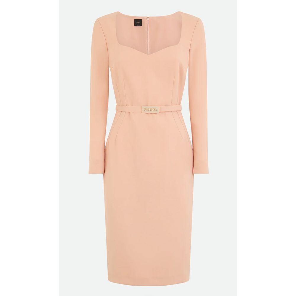 Pink Polyester Dress