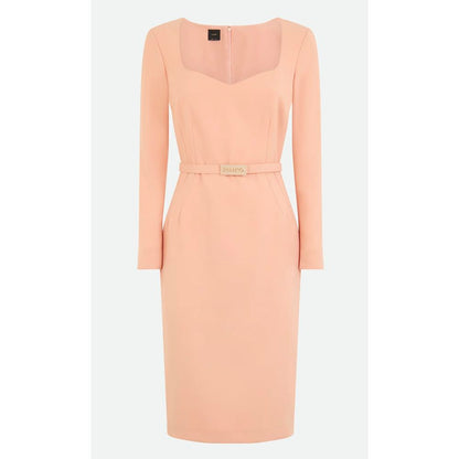 Pink Polyester Dress