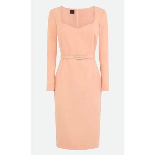 Pink Polyester Dress