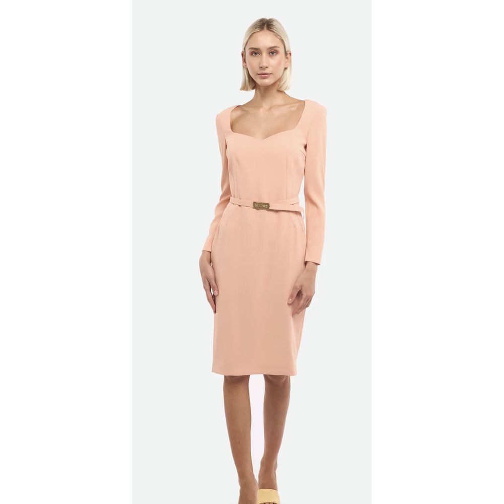 Pink Polyester Dress