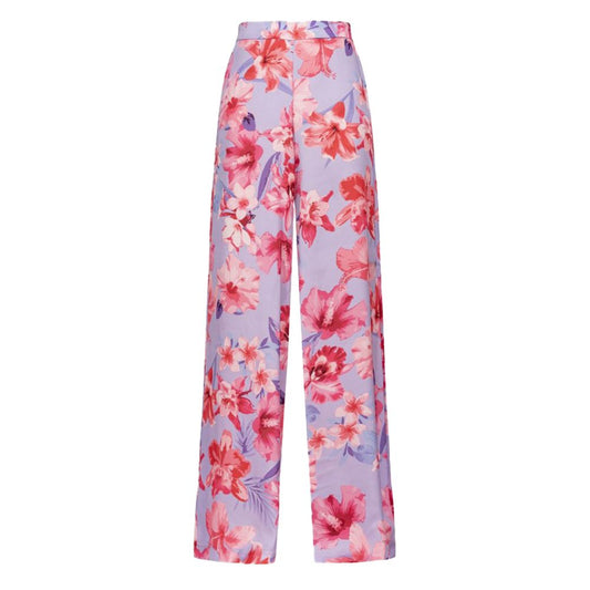 Purple Polyester Jeans & Pant