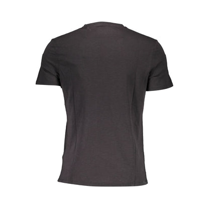 Camiseta negra de algodón para hombre