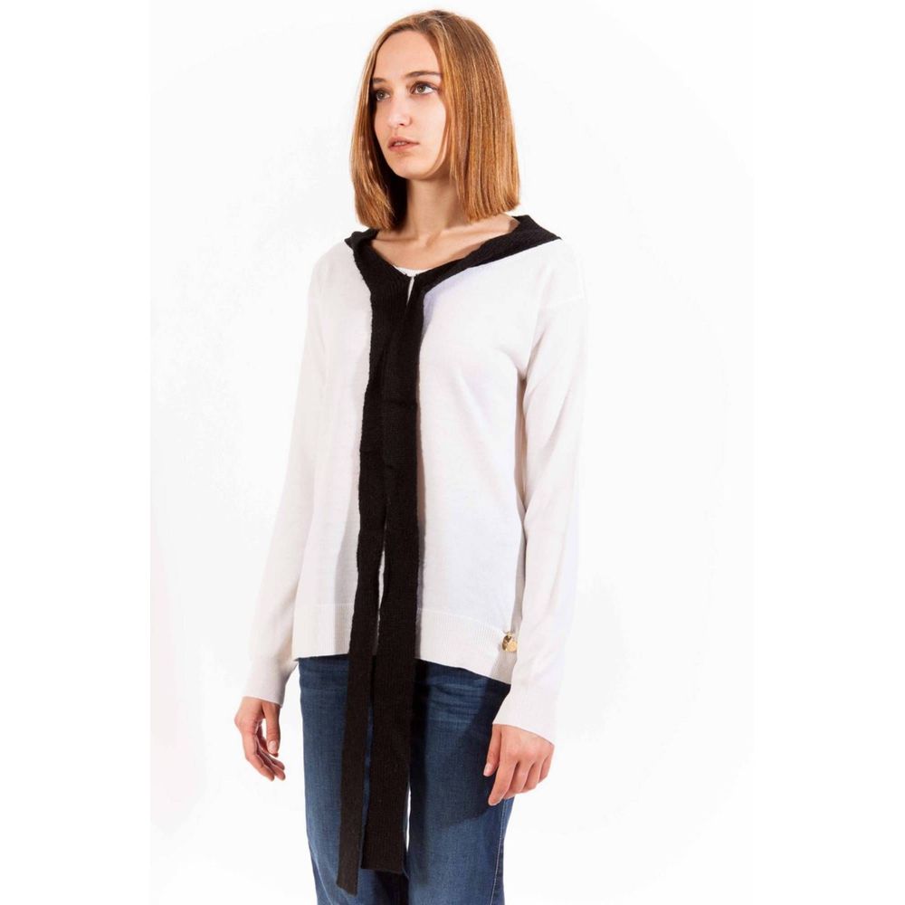 Jersey Blanco Lana Mujer