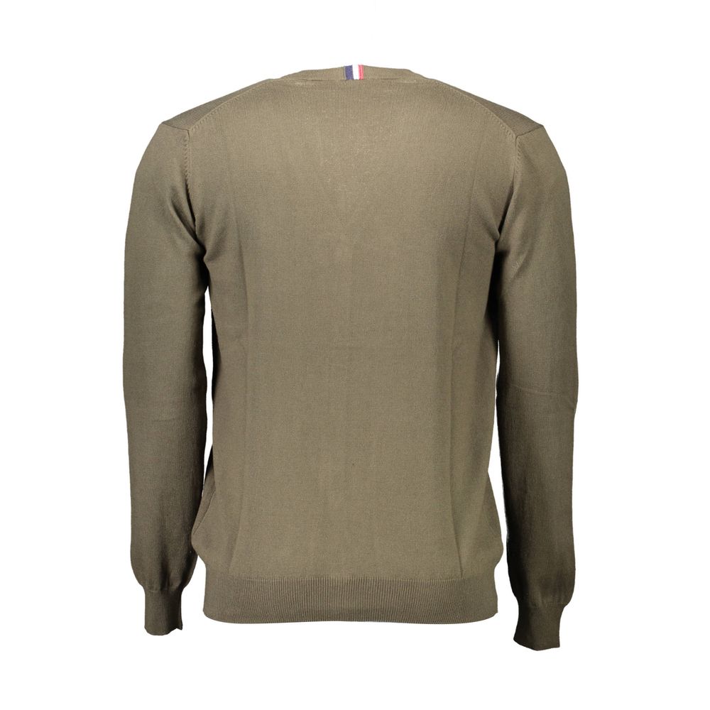 Cárdigan verde de algodón para hombre
