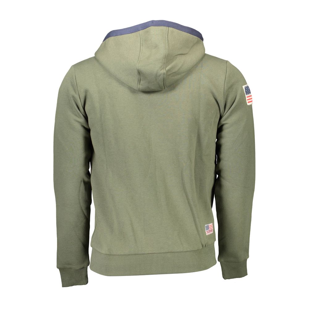 Jersey verde de algodón para hombre