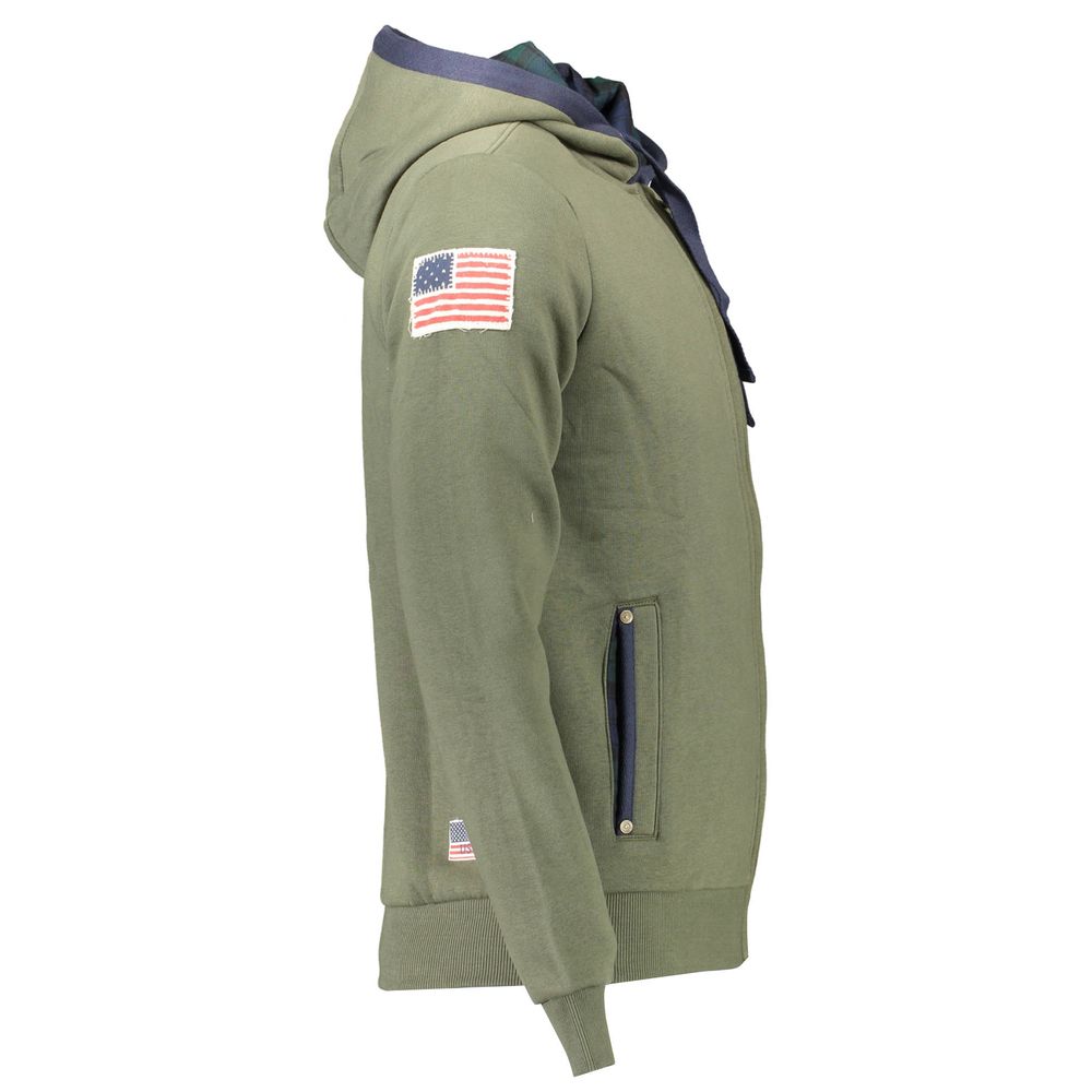 Jersey verde de algodón para hombre