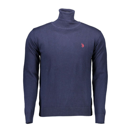 Jersey azul de algodón para hombre