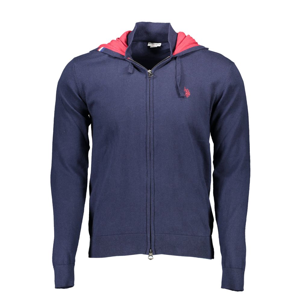 Jersey azul de algodón para hombre