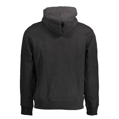 Black Cotton Men Sweater
