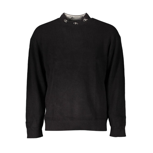 Jersey Negro Algodón Hombre