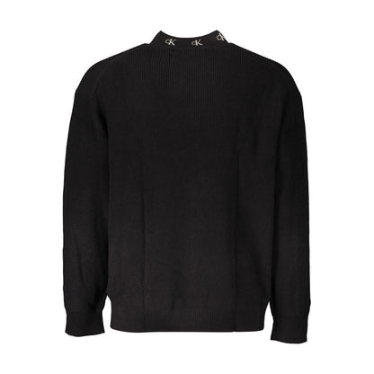 Jersey Negro Algodón Hombre