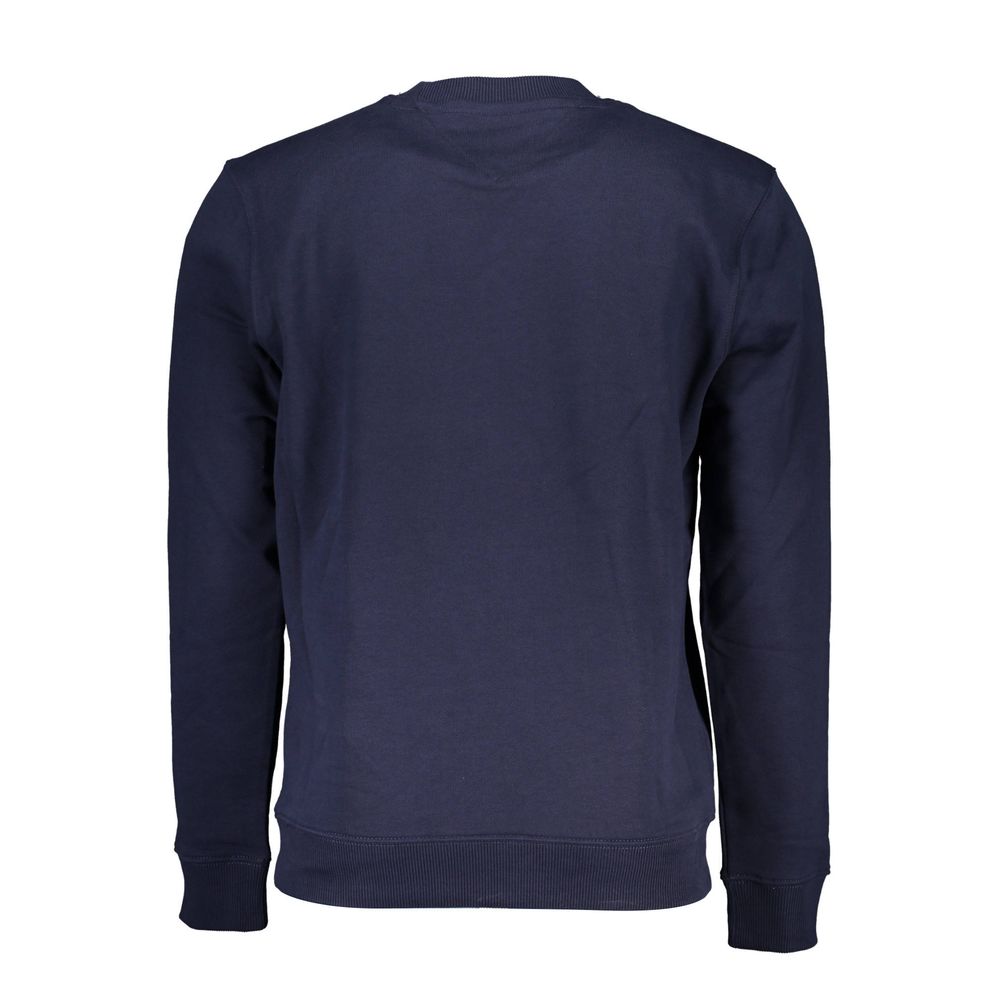 Blue Cotton Men Sweater