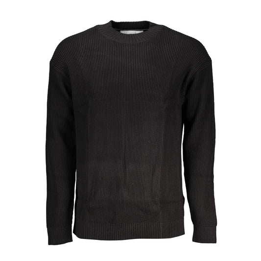 Elegante jersey bordado de cuello alto