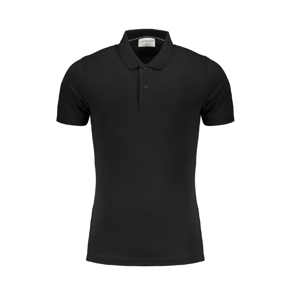 Polo de algodón negro