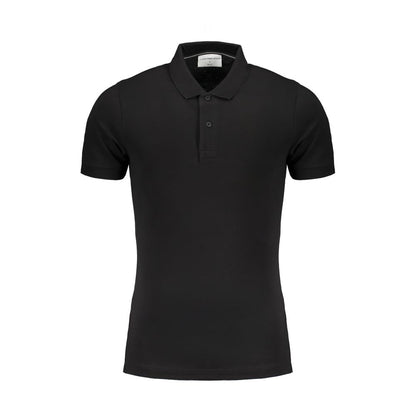 Polo de algodón negro