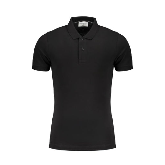 Polo de algodón negro