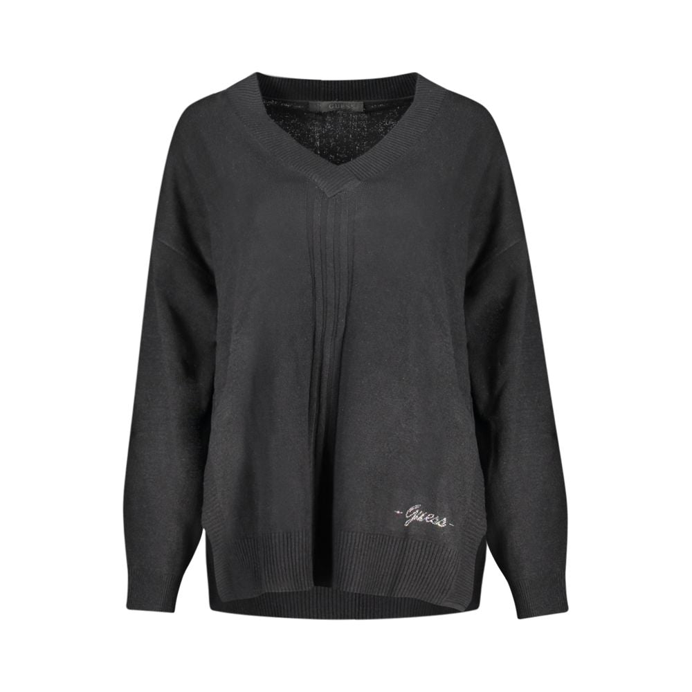 Jersey acrílico negro para mujer