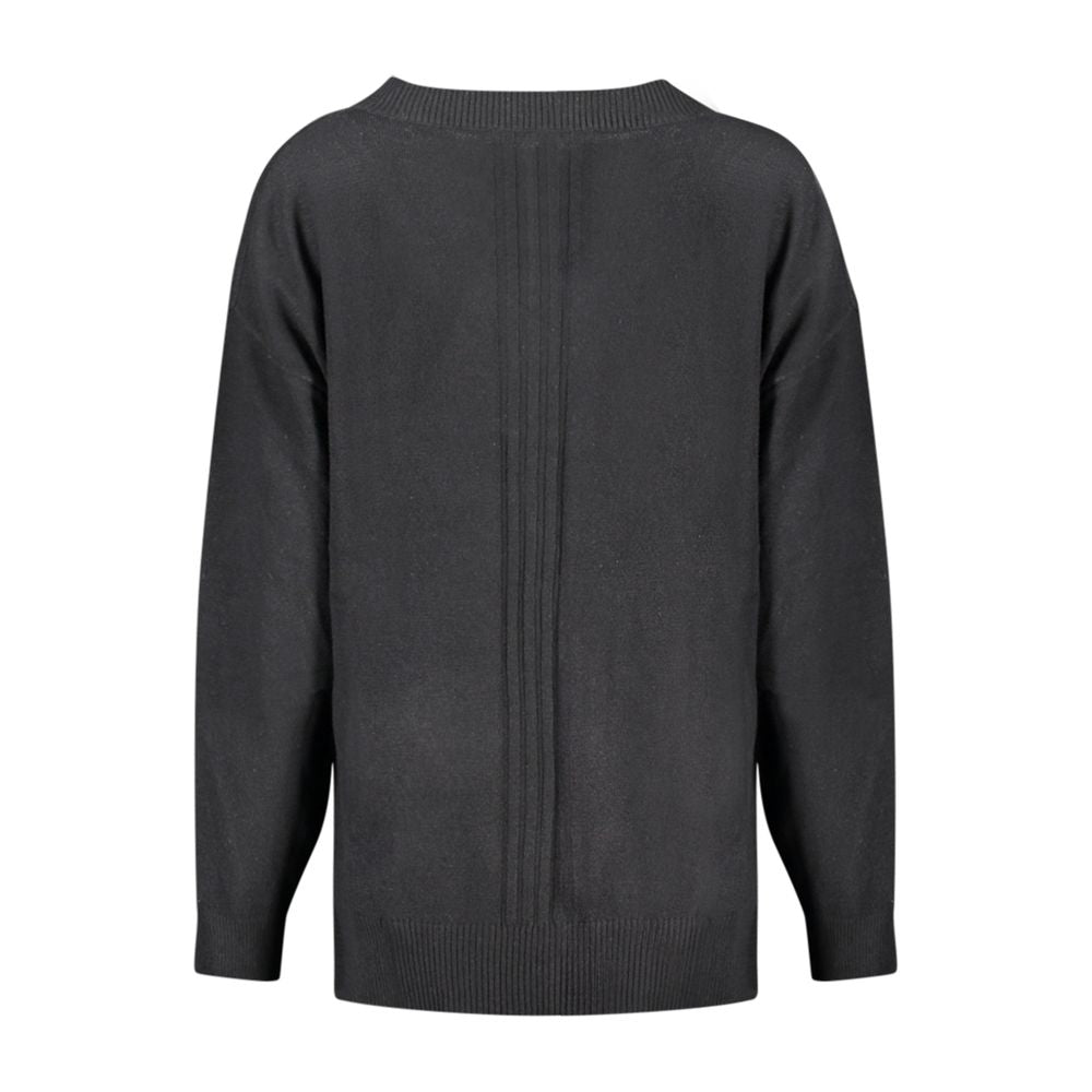 Jersey acrílico negro para mujer
