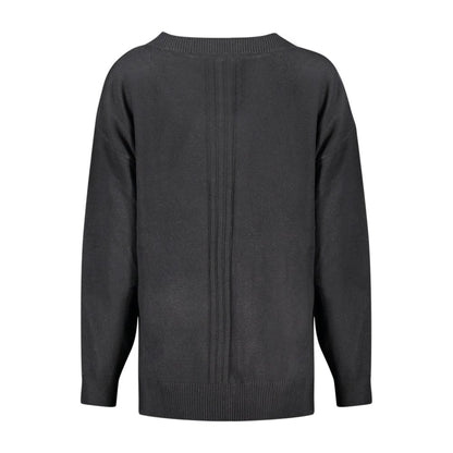Jersey acrílico negro para mujer
