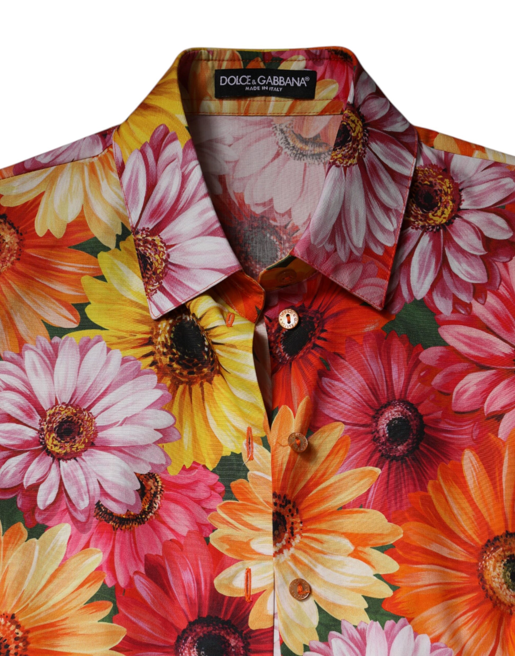 Multicolor Floral Cotton Cropped Blouse Top
