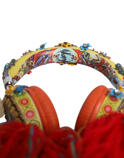 Multicolor Whimsical Tasseled Crystal Headset Headphones