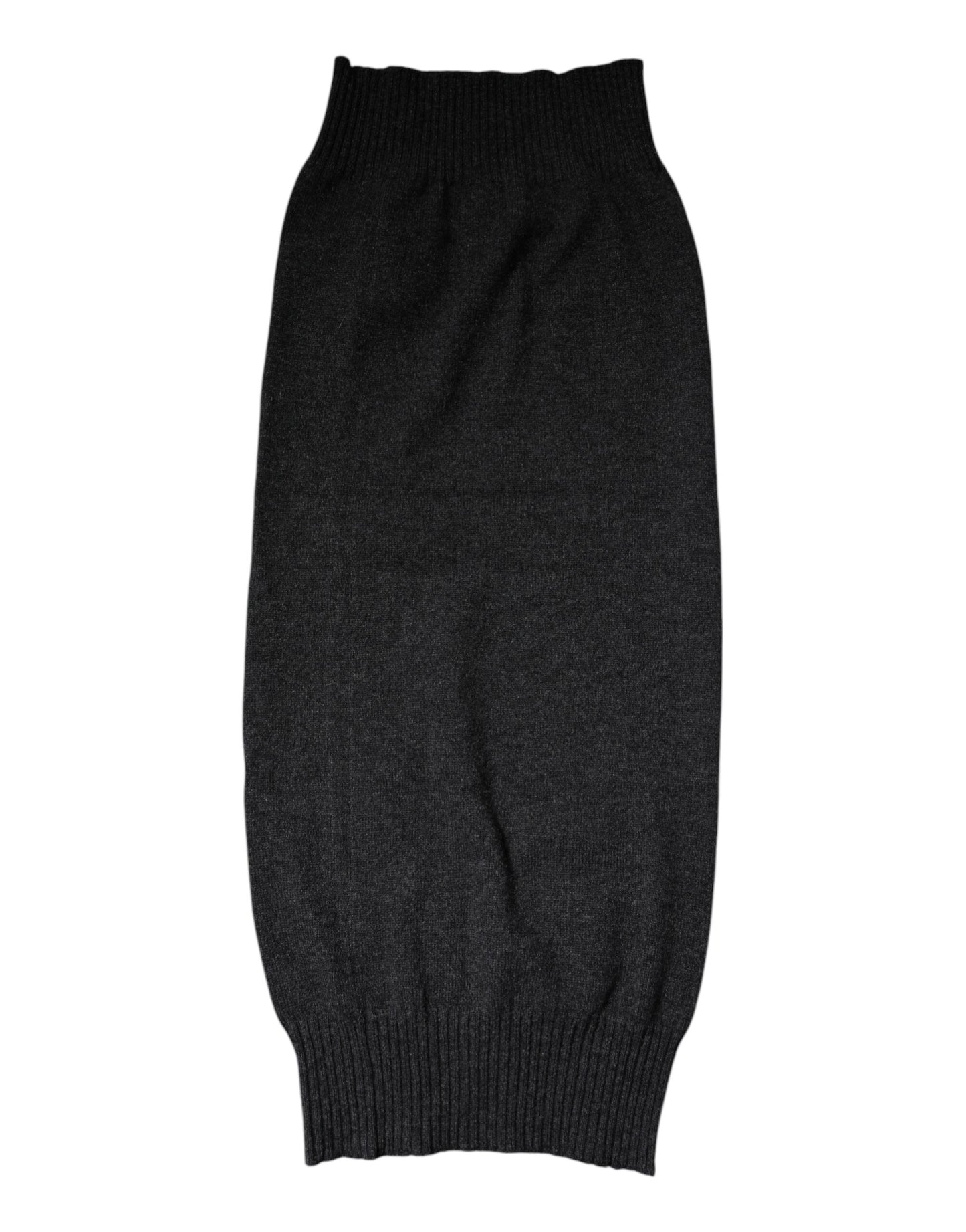Black Cashmere Knitted Neck Warmer Foulard Scarf
