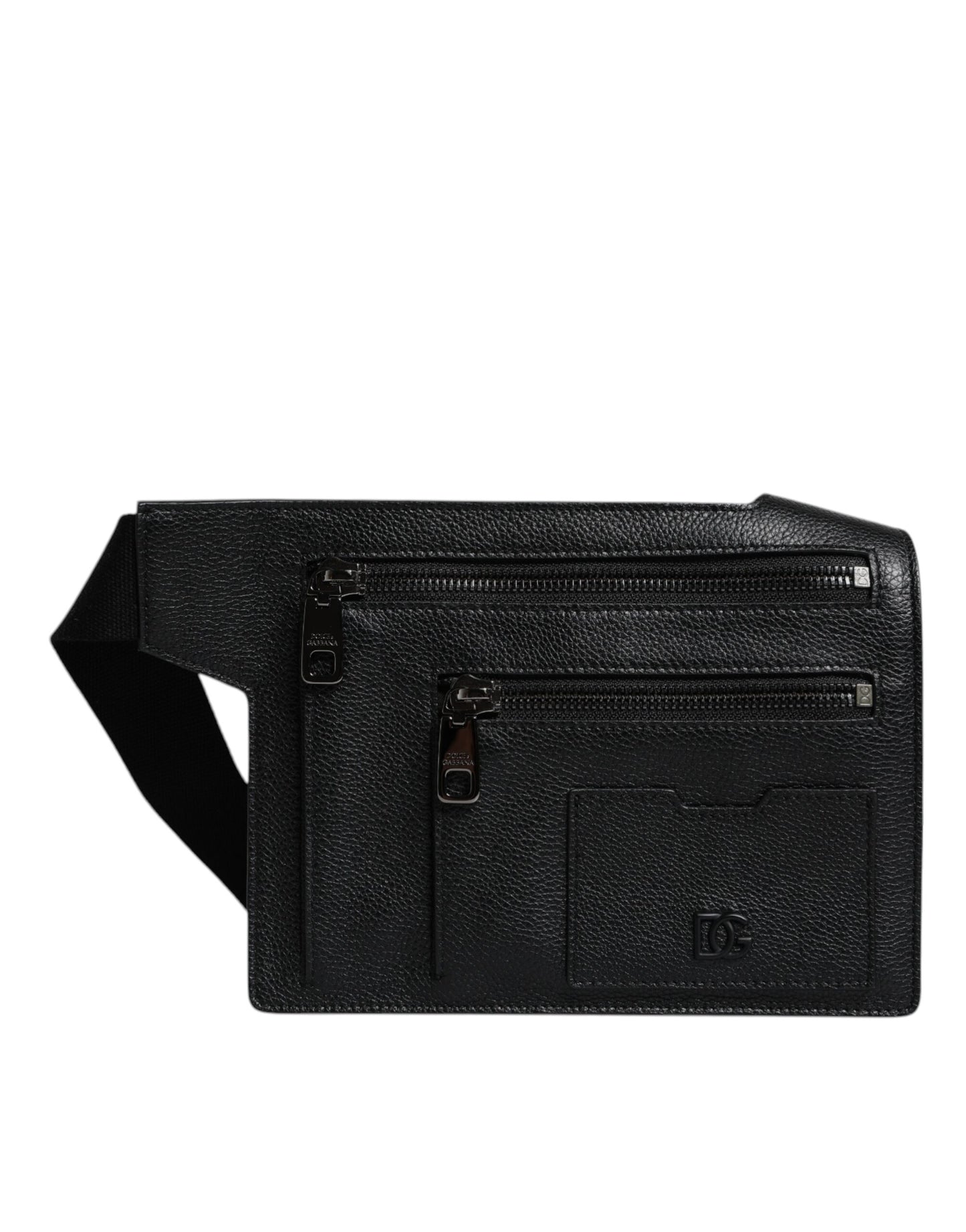 Messenger Crossbody de piel de becerro negra