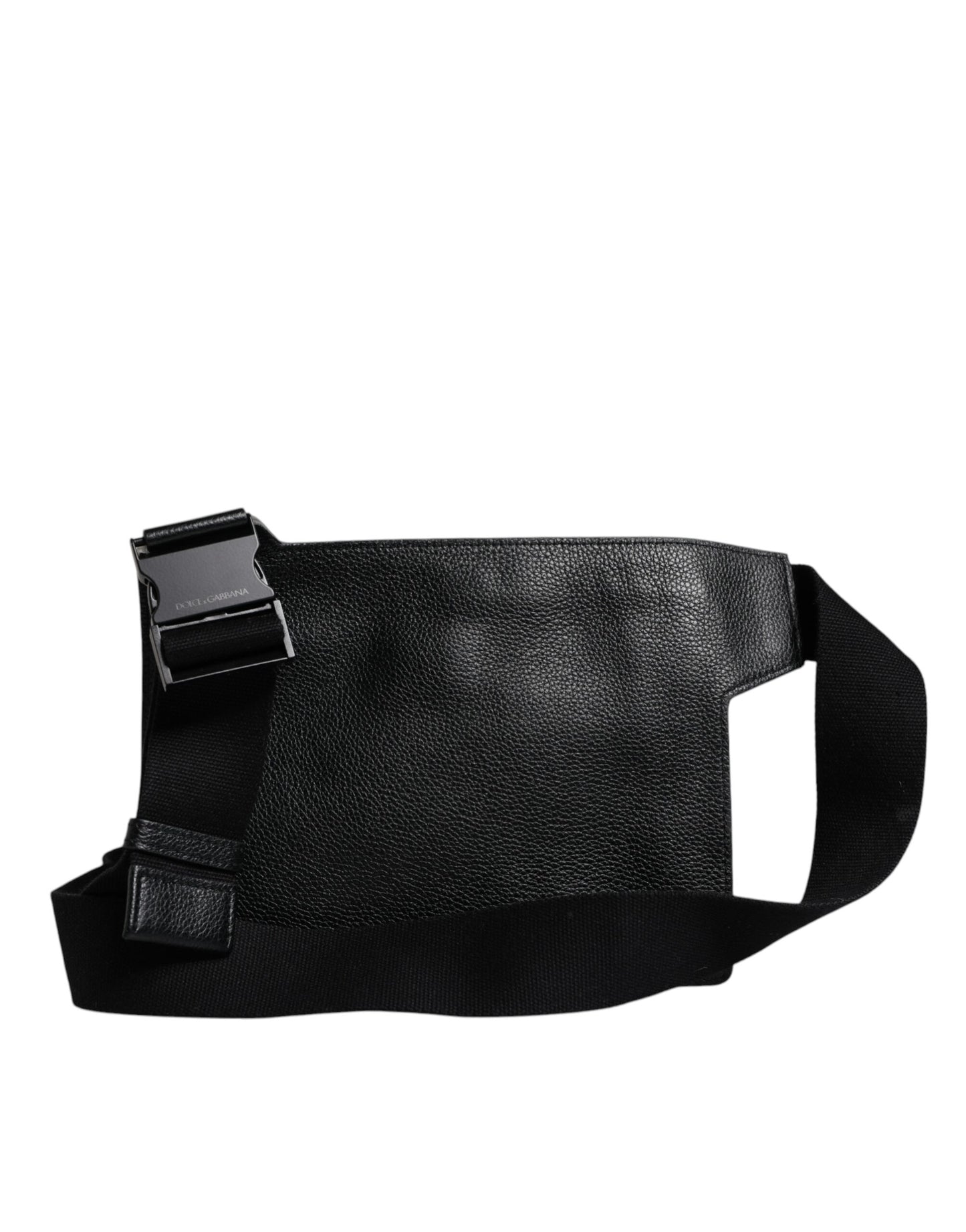 Messenger Crossbody de piel de becerro negra