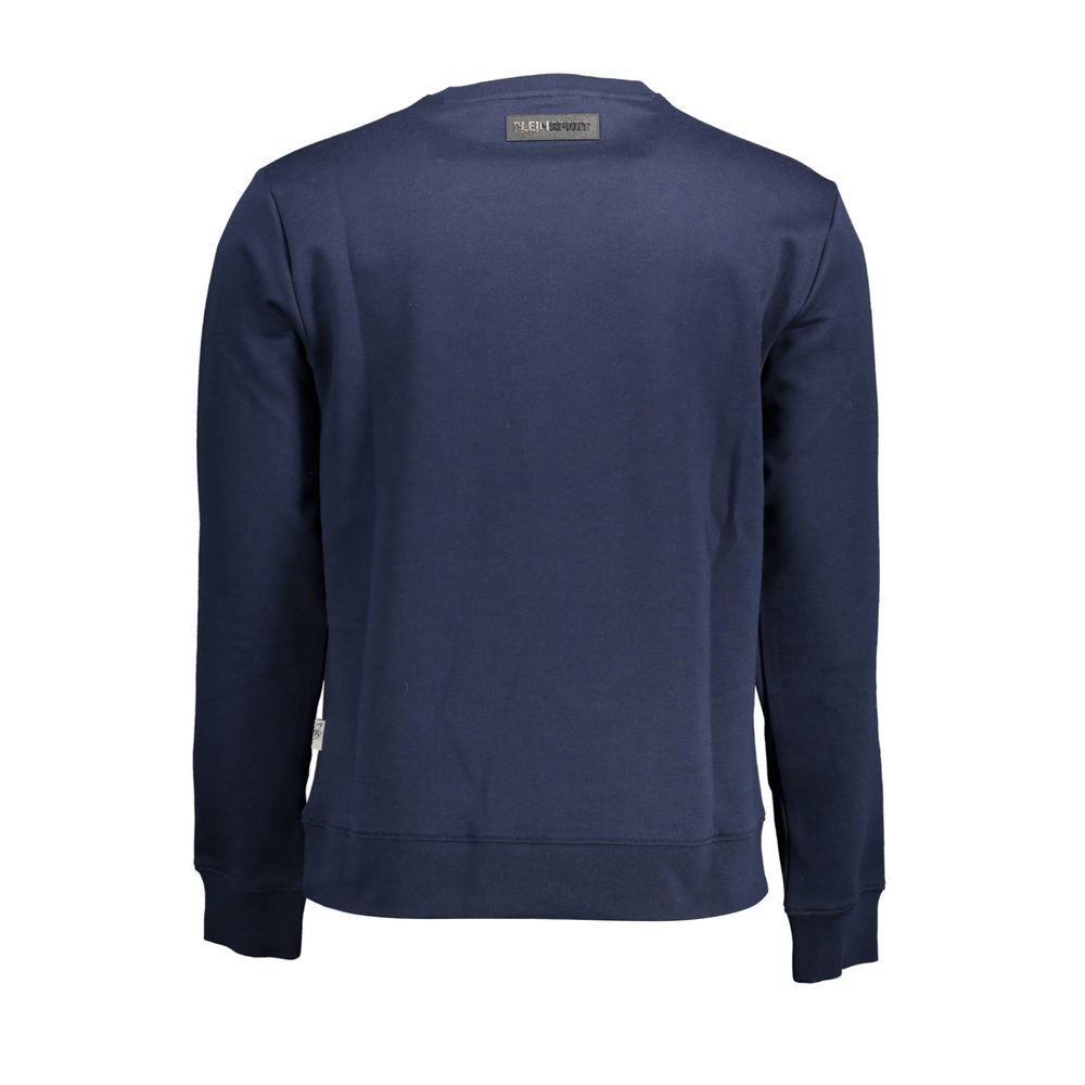 Jersey azul de algodón para hombre