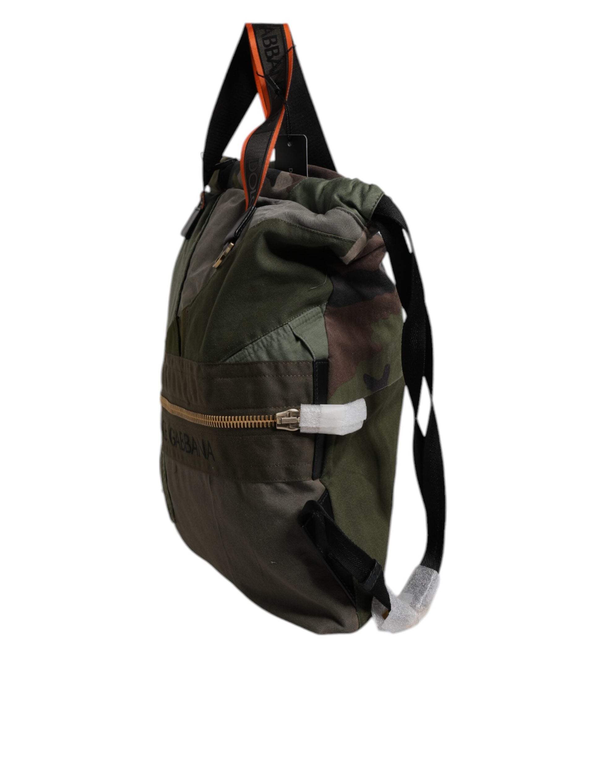 Bolsa mochila mochila patchwork verde militar