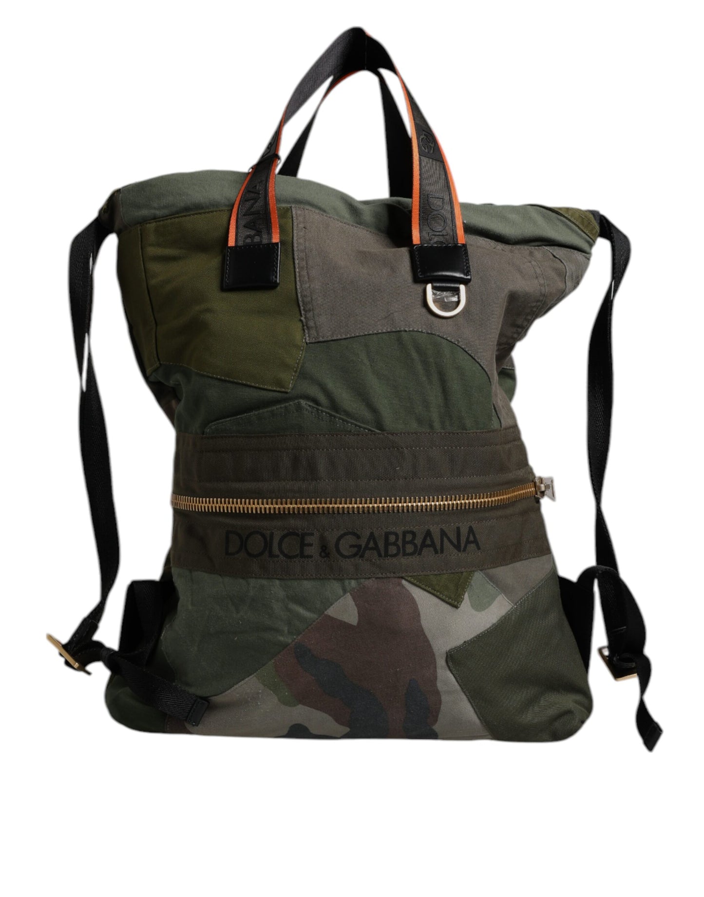 Bolsa mochila mochila patchwork verde militar