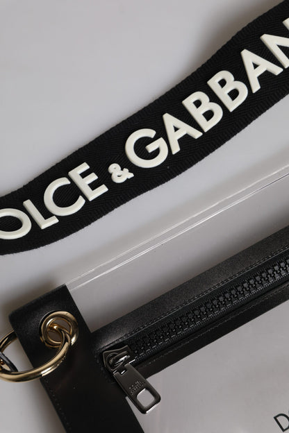 Clear PVC Leather Pouch Shoulder Strap Bag