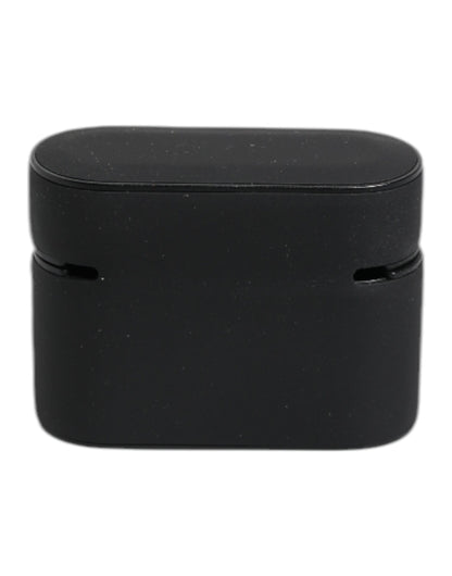 Black Yellow Silicone Embossed Logo Airpods Case