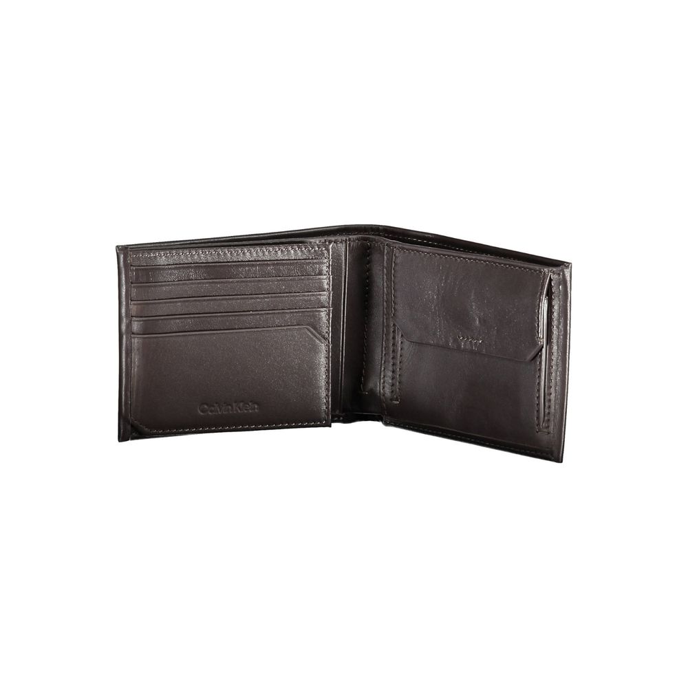 Cartera de hombre de piel marrón