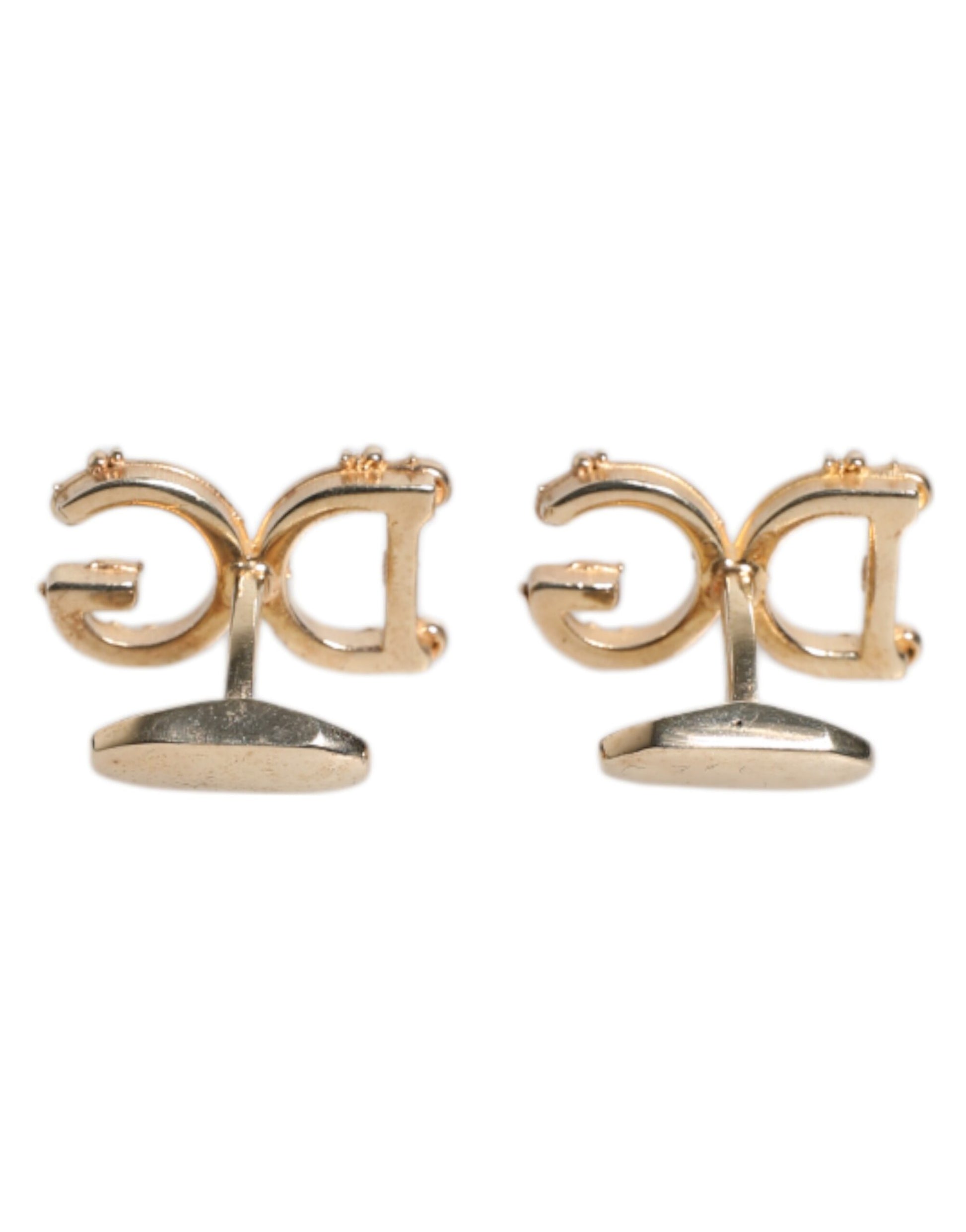 Gold Tone 925 Sterling Silver DG Logo Cufflink