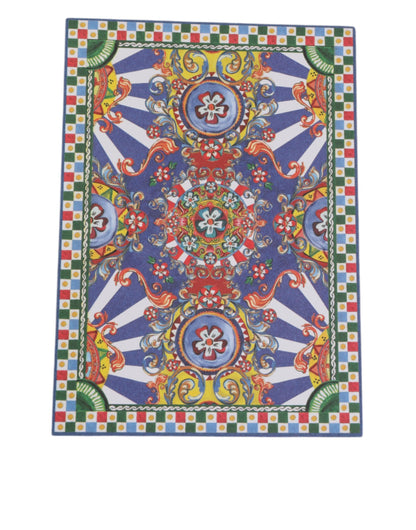 Multicolor Carretto Siciliano Envelope Post Card Holder
