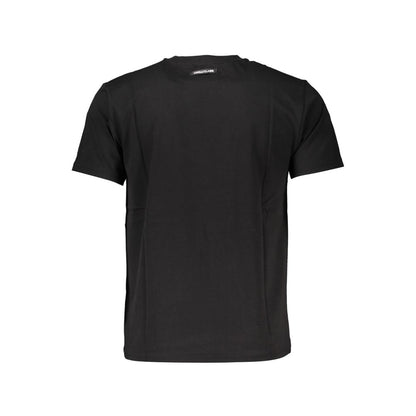 Camiseta negra de algodón para hombre