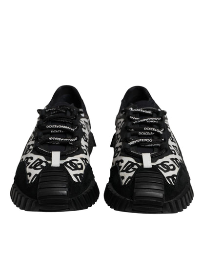 Black Logo Lace Up Low Top NS1 Sneakers Shoes