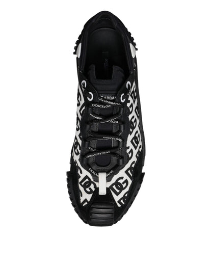 Black Logo Lace Up Low Top NS1 Sneakers Shoes