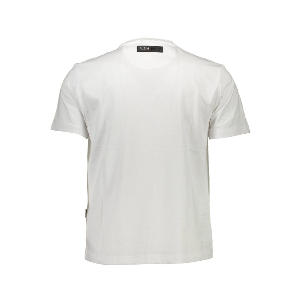 Camiseta blanca de algodón para hombre