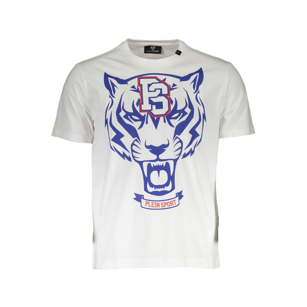 Camiseta blanca de algodón para hombre