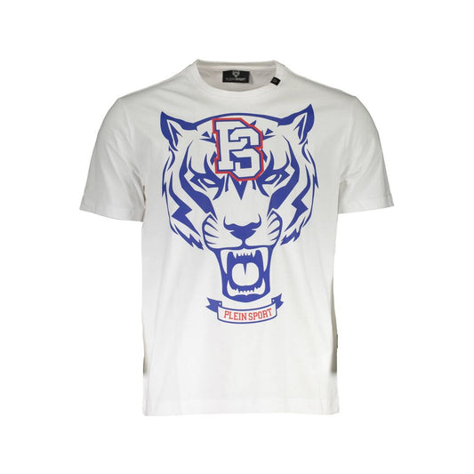 Camiseta blanca de algodón para hombre